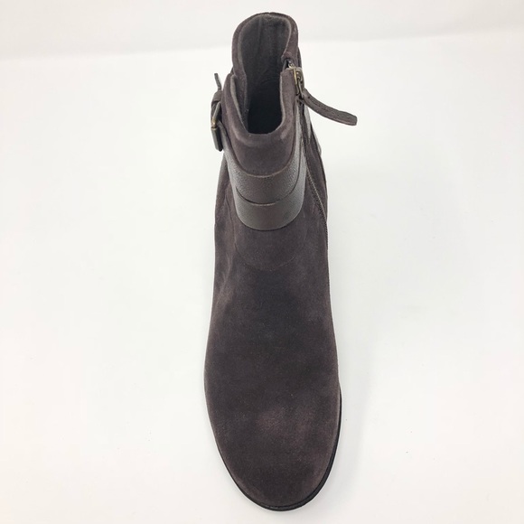 Clark’s Enfield River Brown Suede ZIP Ankle Boots - Picture 4 of 5